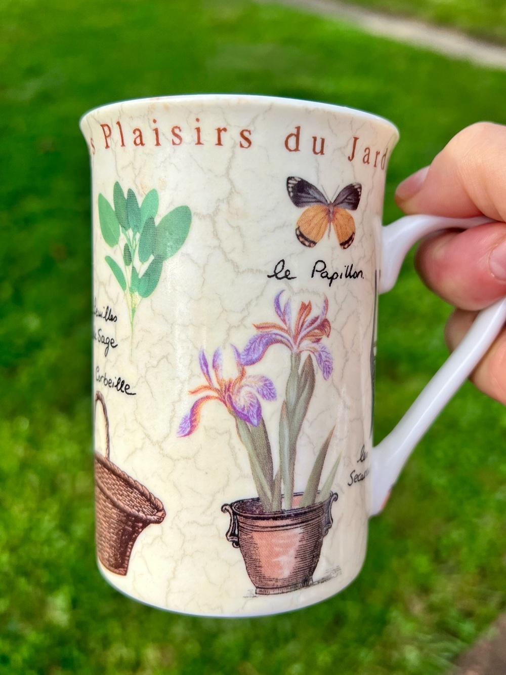 Les Plaisirs du Jardin Fine China Tall English Bone China Mug Creative Tops